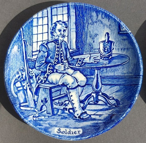 Image 1 of Enoch Wedgwood, Tunstall, Inghilterra, - 6 piatti - Ceramica