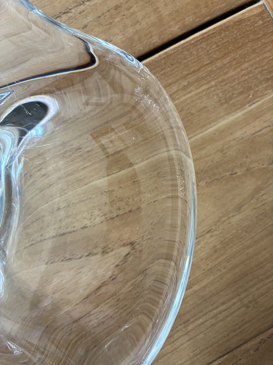 Image 1 of Vintage Mid-Century Crystal Freeform Bowl – Val Saint Lambert / Art Vannes Style
