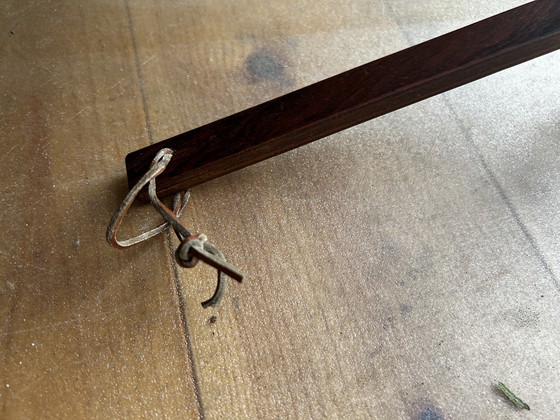 Image 1 of Handspiegel und Schuhanzieher aus Holz, skandinavischer Stil, 70er Vintage