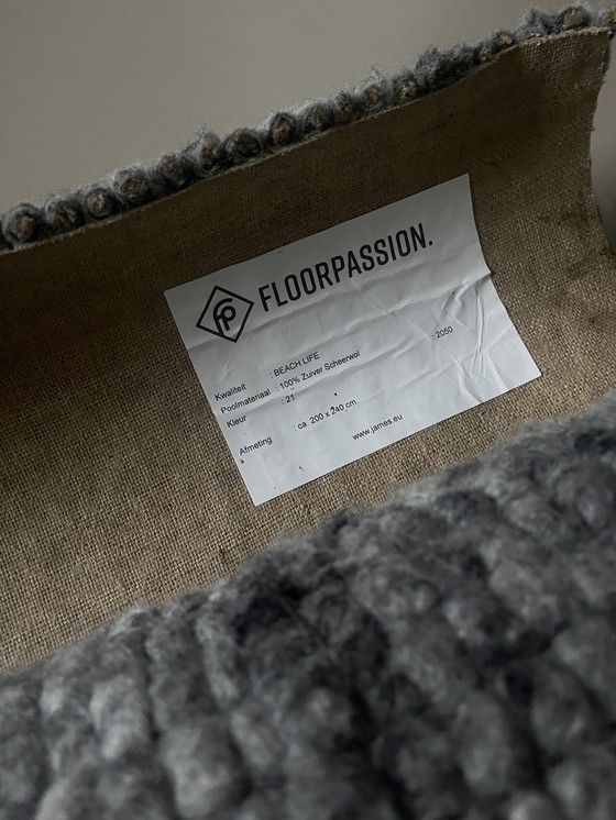 Image 1 of Floorpassion Wollteppich, 200x240, Farbe Grau 21