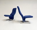 Poltrona Artifort Concorde F780 rivestita, anni '60