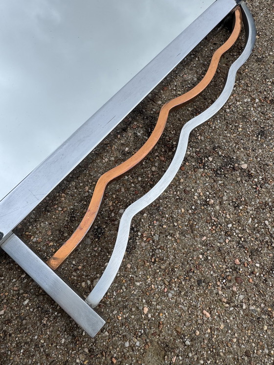 Image 1 of Art Deco chromen spiegel