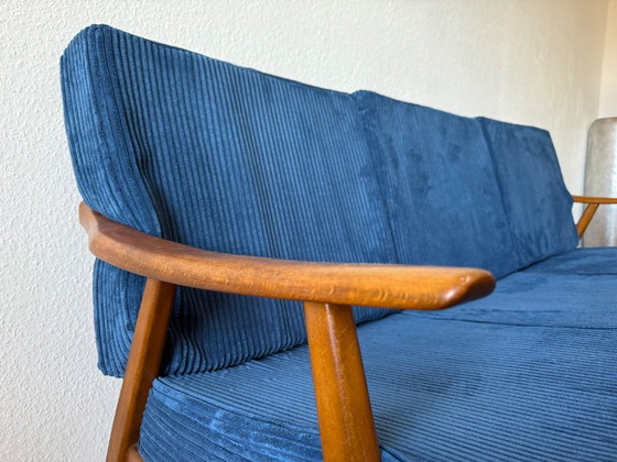 Image 1 of Divano danese a 3 posti in corda Divano anni '60 del Medioevo