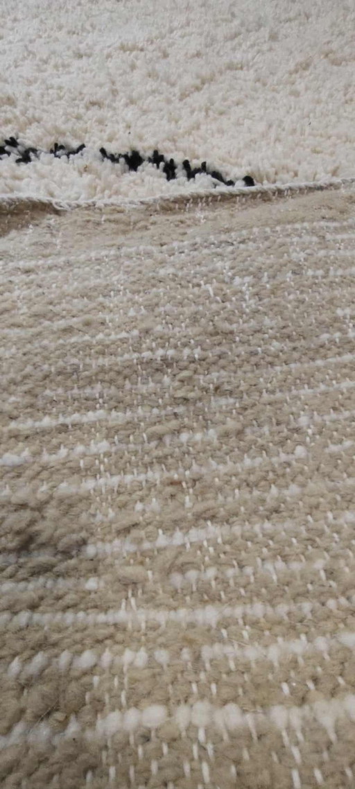 Tapis berbère 295 x 200 Boho tapis en laine neuve marocain