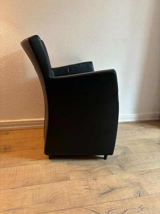 Ensemble de 3 fauteuils Montis – cuir noir – Leather (photo 7 of 13)