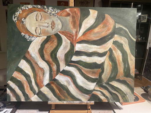 Painting Sleeping Woman