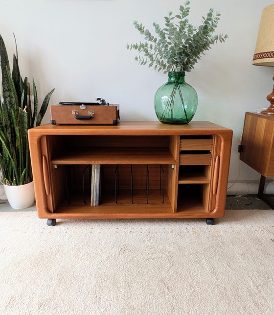 Image 1 of Vintage Danish teak sideboard, Dyrlund audio cabinet