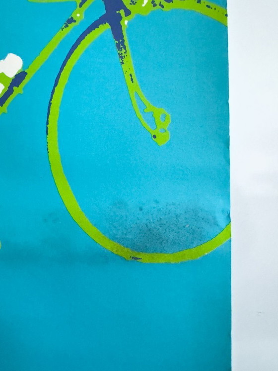 Image 1 of München 1972 – Cycling (Rennrad) – 1972 – Original Vintage Poster by Otl Aicher | Lithograph Plakat | 84.1 × 59.4 cm | Germany