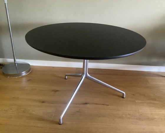 HAY ‘About a Table’ Round Dining Table – Wood, Aluminium (photo 2 of 6)