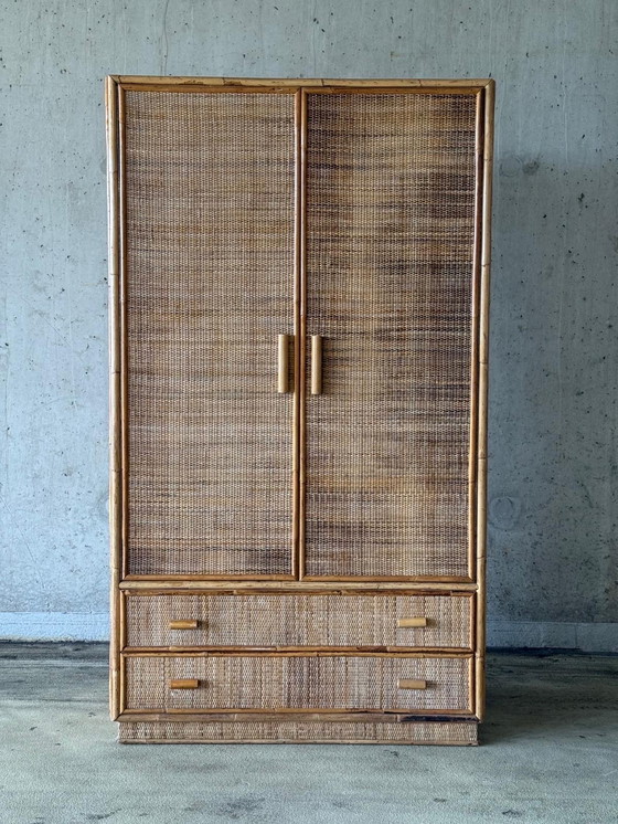 Image 1 of Armadio vintage Dal Vera in bambù boho, 1970