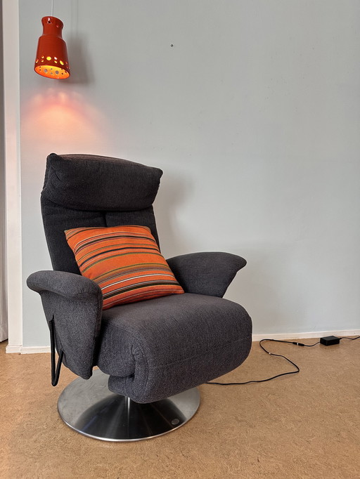Himolla S-Lounger recliner - extra luxury version with 3 motors - basalt gray