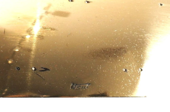 Image 1 of "ITSU" CEILING LIGHT, FINLAND, CIRCA 1950. Brass ceiling light, signed on the outer edge.