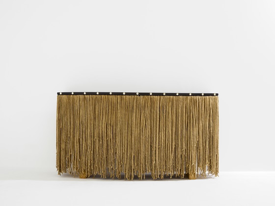 Image 1 of Sergio Ponzio IV Metal and Ropes Console Table 1970s