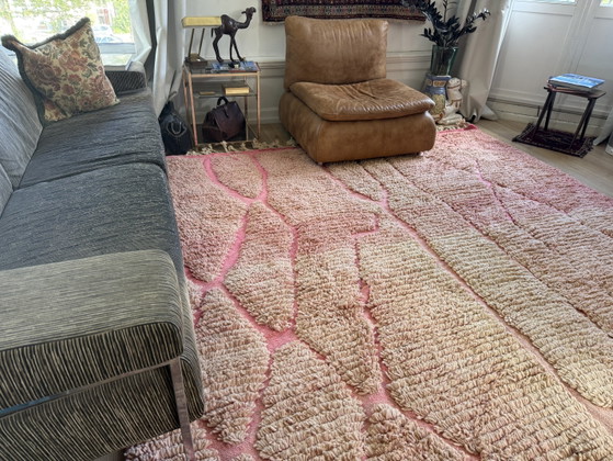 XXL Marokkanischer Wollteppich in Zartrosa – 383 × 256 cm – Teppiche & Läufer, Wool (photo 8 of 8)