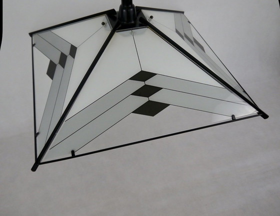 Image 1 of Rare suspension vintage Memphis Art Déco des années 80