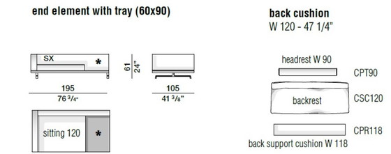 Image 1 of Canapé lounge Molteni&C Octave - avec plateau en cuir sellier
