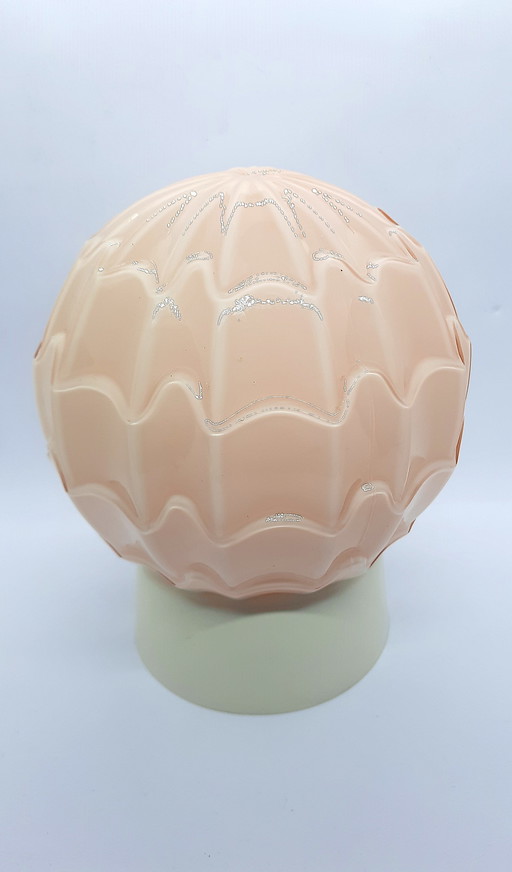 Plafonnier Thabur lampe murale art déco verre rose