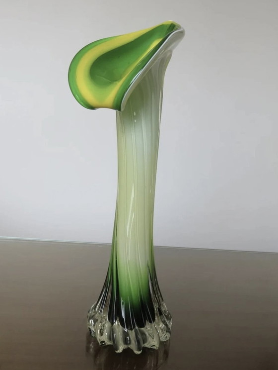 Image 1 of Vase, Soliflore " Arum " In Glass