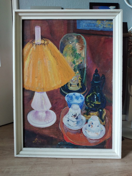 Interior painting, oil.