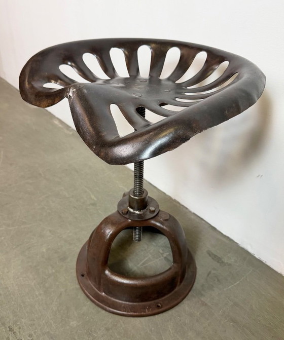 Image 1 of Vintage industriële draaistoel, jaren 1950