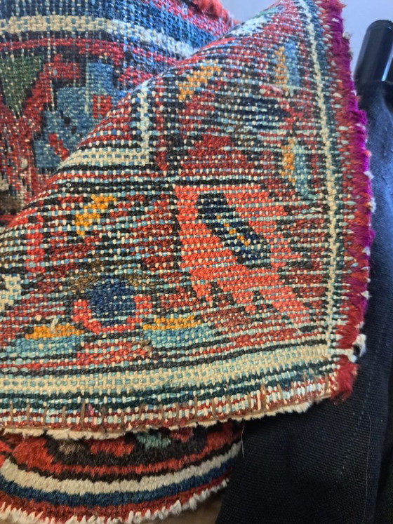 Ancien Tapis Persan en Laine Tissée à la Main. Très Bon État. – Wool (photo 5 of 6)