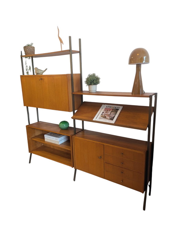 Image 1 of Vintage modulair vrijstaand wandmeubel 