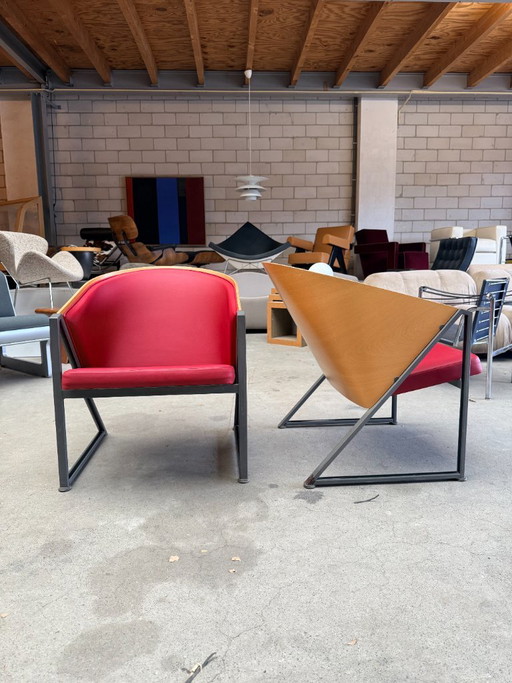 Chaise Mondi Soft Par Jouko Järvisalo (Stock : 2) – stoelen fauteuils, Leather, Metal