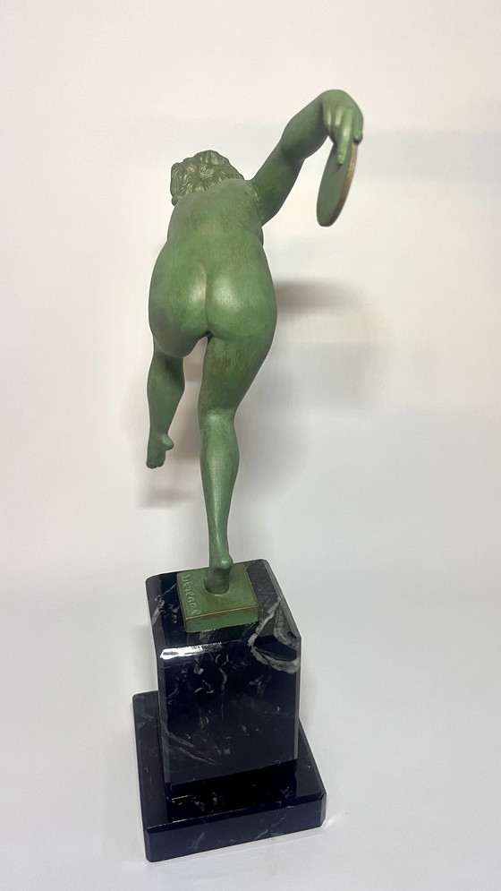 Image 1 of Beautiful Art Deco Statue , Signed (Derrene) , Max Le Verrier