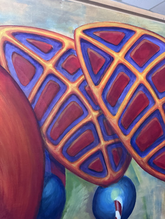 Image 1 of Schilderij Hans Kooijman Titel “Oogst Der Perikelen” Afmeting 180 x 140