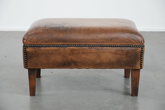 Image 1 of Schapenleren hocker