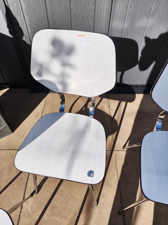 Image 1 of 4 Brabantia Formica kitchen chairs, 1960s