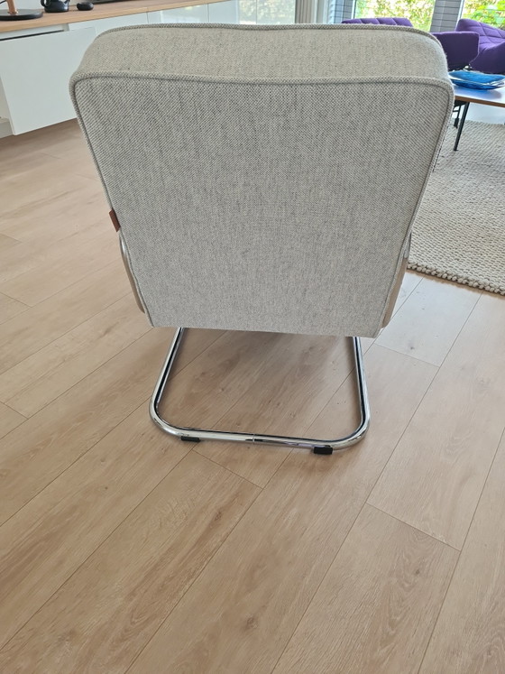 Dykmeijer Sessel. 2-teilig mit 1 Hocker. – Dykmeyer, Wool (photo 5 of 6)