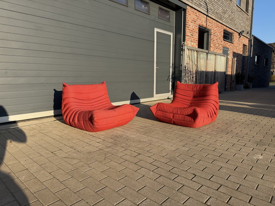 Image 1 of 2x 100% authentieke Ligne Roset Togo 1zits, Masai stof