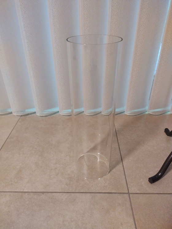 Image 1 of Luxe Vintage Gietijzeren Vloerkandelaar met Windlicht (H.150cm) – Binnen & Buiten