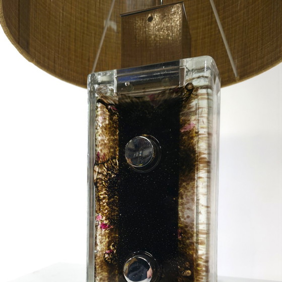 Image 1 of Helena Tynell Limburg table lamp solid glass design vintage