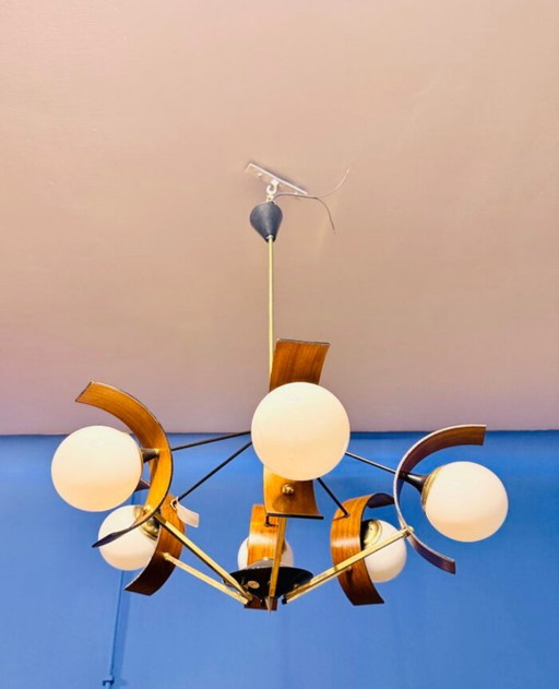 Rare Lustre Space Age / Mid-Century – de Stilnovo Milano