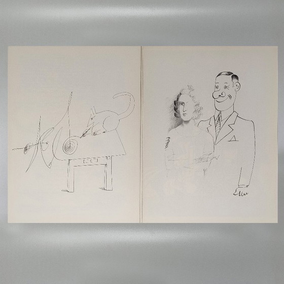 Image 1 of Saul Steinberg "Derriere Le Miroir" n. 157 con quattordici litografie di Maeght Editeur