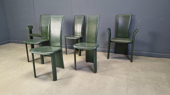 Image 1 of Chaises de salle à manger vintage de Pietro Costantini, années 1980, lot de 6