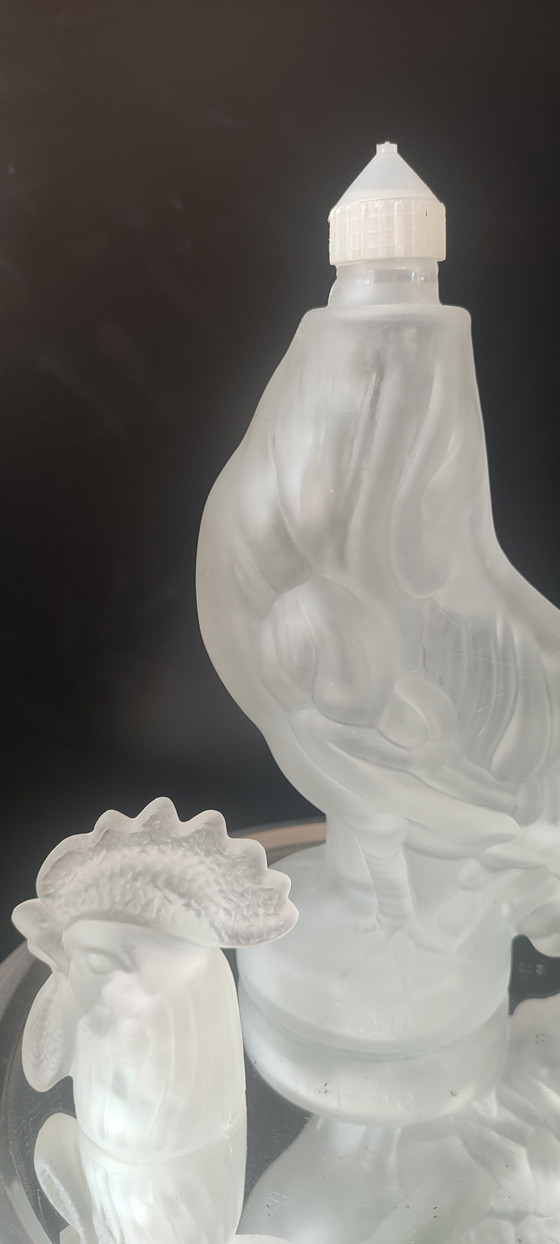 Image 1 of Zoomorphe Karaffe (28 cm) aus mattiertem italienischem Glas - 1970er Jahre