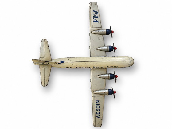 Boeing 377 Stratocruiser ("Clipper America") Tinplate Airliner, Gama, Decorative Objects, Metal, Multi Color (photo 2 of 9)