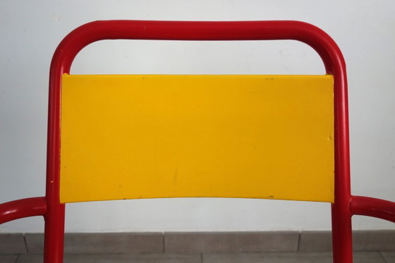 Image 1 of Stella metalen fauteuil uit de jaren 50