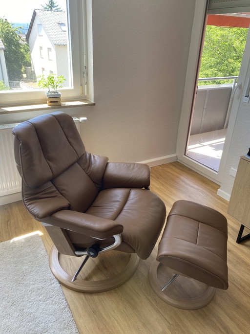 Stressless Reno (Gr. S) Leder Velaro Caramel | Signature Base | WIE NEU + Rechnung
