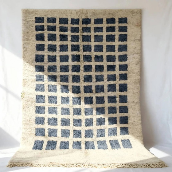 Tapis moderne à motif à carreaux en laine 2COLOUR 250CMX150CM – Wool (photo 8 of 8)