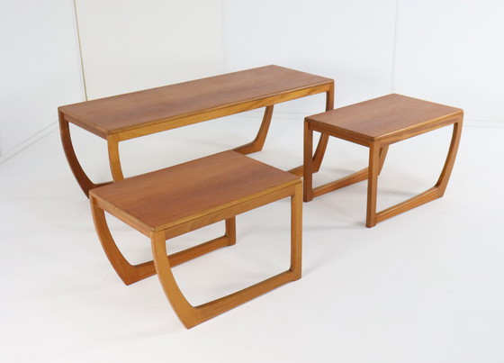 Image 1 of Beithcraft Coffee Table With 2 Nesting Tables 'Ratho' Vintage