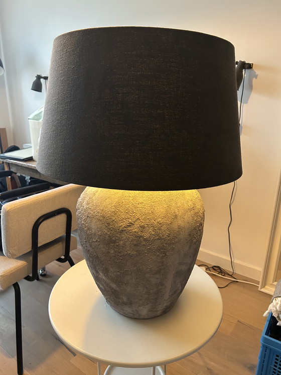 Image 1 of Concrete look table lamp including lampshade