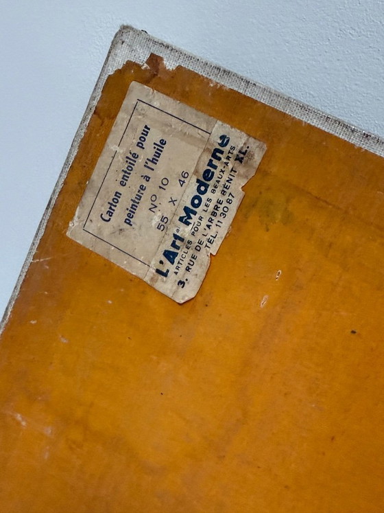 Image 1 of Cuadro antiguo, óleo sobre cartón, firmado Govrivetz.
