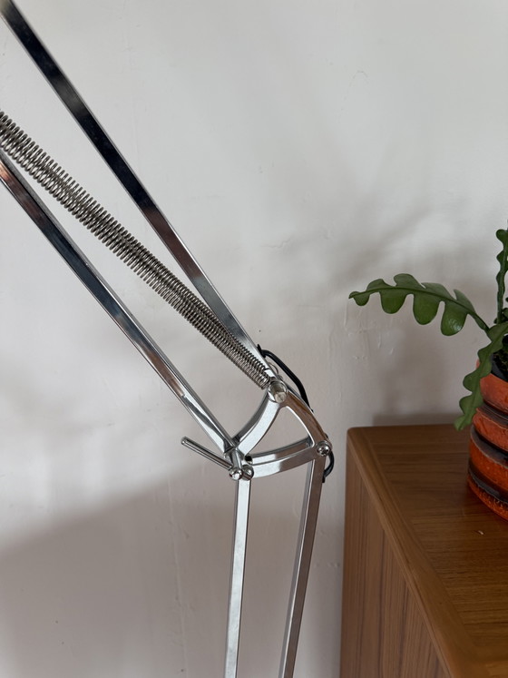 Vintage Adjustable Chrome Architect's Lamp '80s – Floor lights (photo 5 of 9)