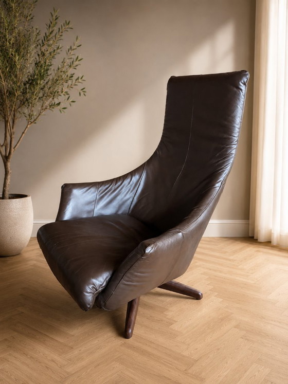 Image 1 of Lederen design relaxfauteuil