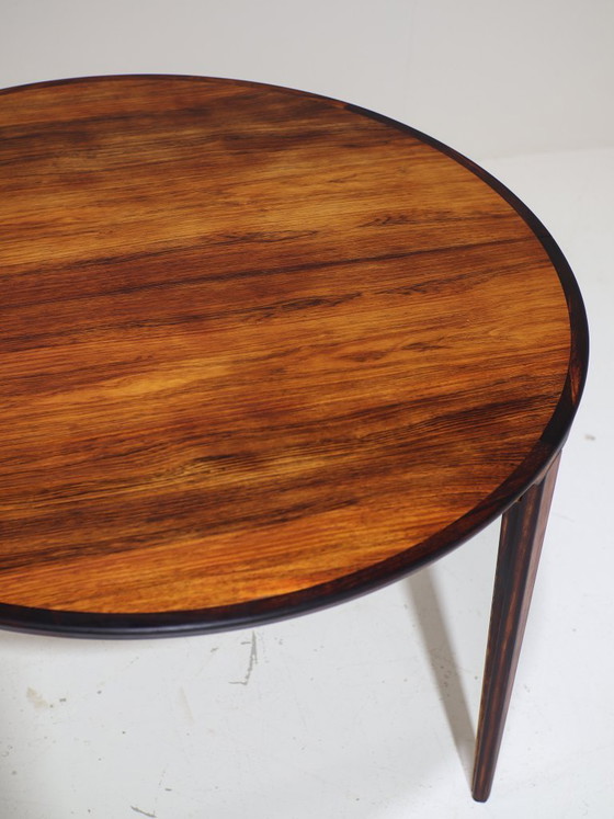 Image 1 of Henry Rosengren Hansen round extendable dining table rosewood