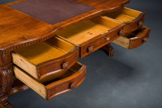 Image 1 of Neo-Renaissance-Schreibtisch, 1920er Jahre